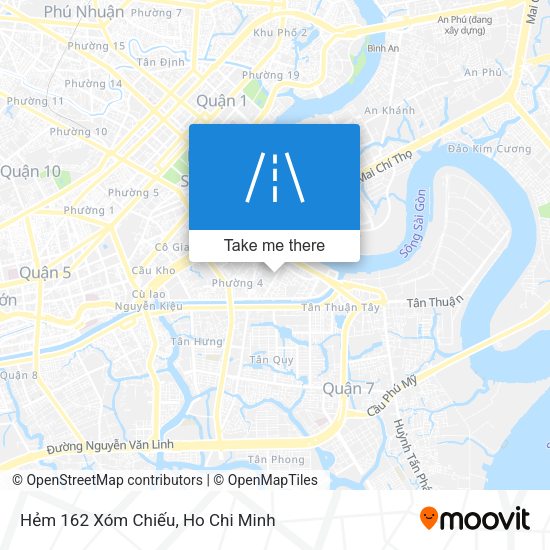 Hẻm 162 Xóm Chiếu map