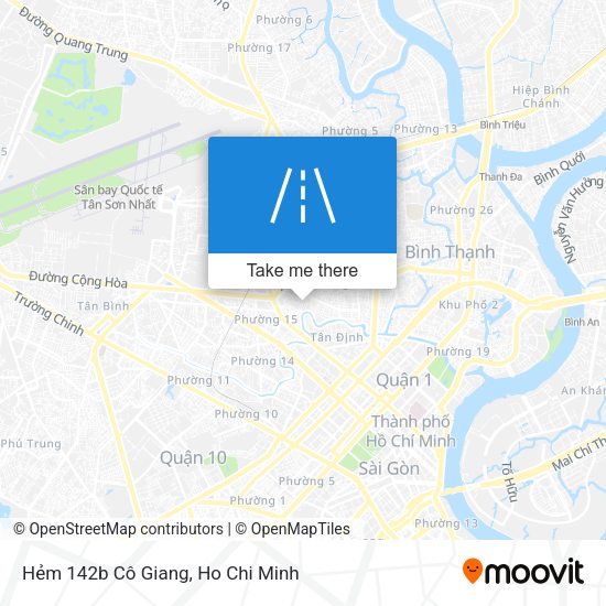 Hẻm 142b Cô Giang map
