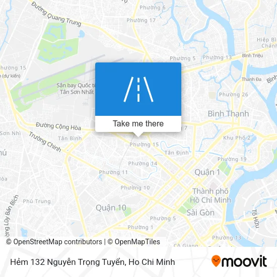 Hẻm 132 Nguyễn Trọng Tuyển map