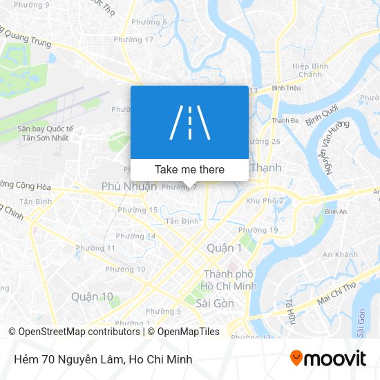 Hẻm 70 Nguyễn Lâm map