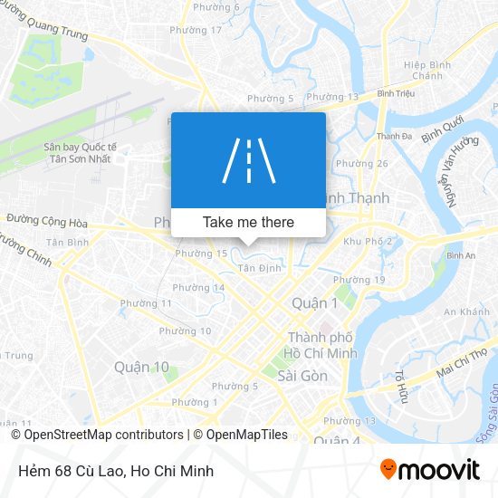 Hẻm 68 Cù Lao map