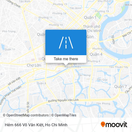 Hẻm 666 Võ Văn Kiệt map