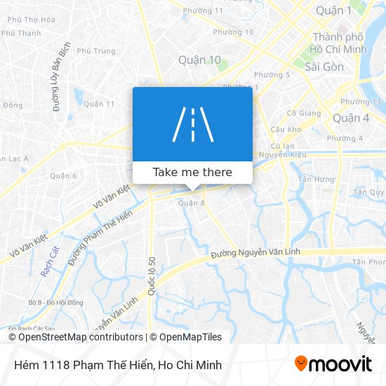 Hẻm 1118 Phạm Thế Hiển map