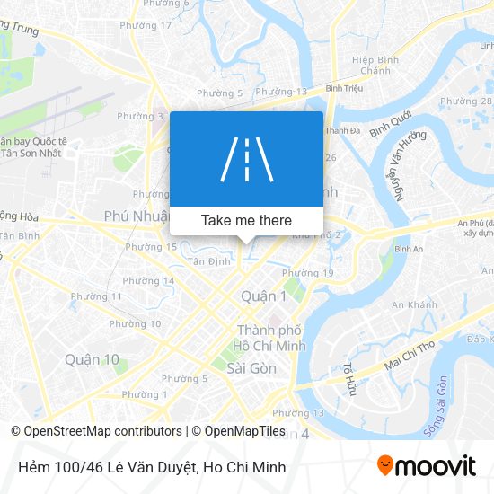 Hẻm 100/46 Lê Văn Duyệt map