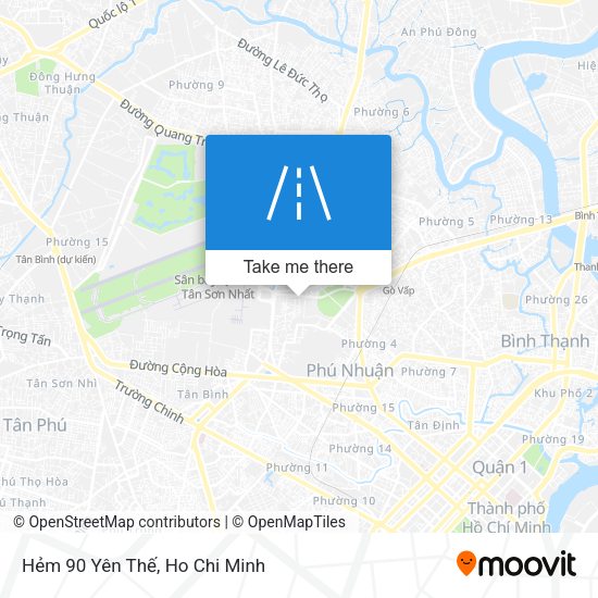 Hẻm 90 Yên Thế map