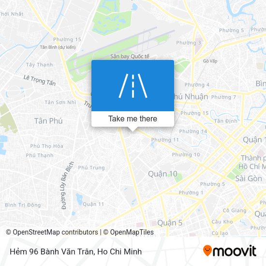 Hẻm 96 Bành Văn Trân map