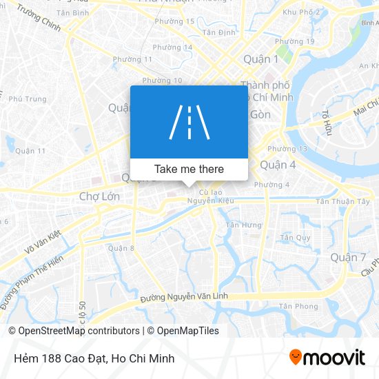 Hẻm 188 Cao Đạt map