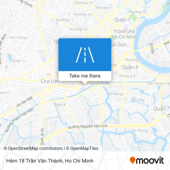 Hẻm 18 Trần Văn Thành map