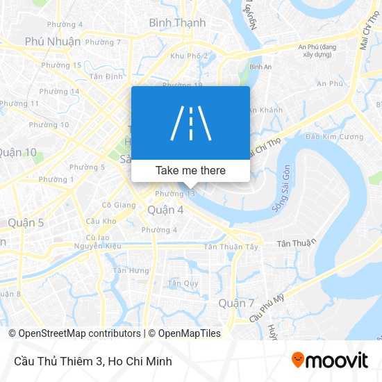 Cầu Thủ Thiêm 3 map