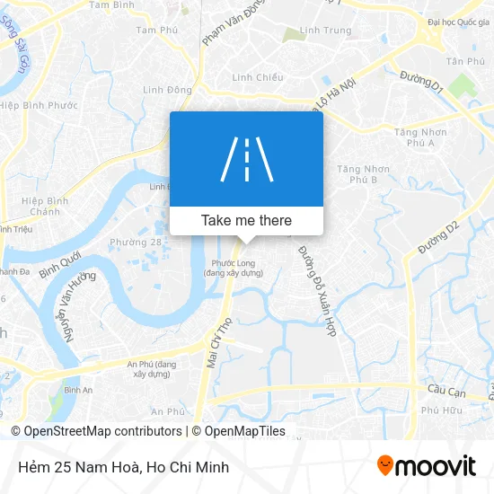 Hẻm 25 Nam Hoà map