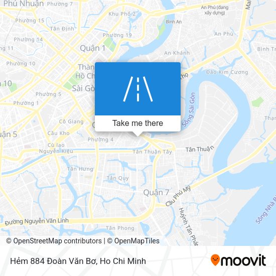 Hẻm 884 Đoàn Văn Bơ map