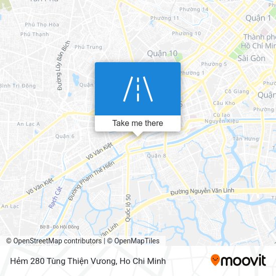 Hẻm 280 Tùng Thiện Vưong map