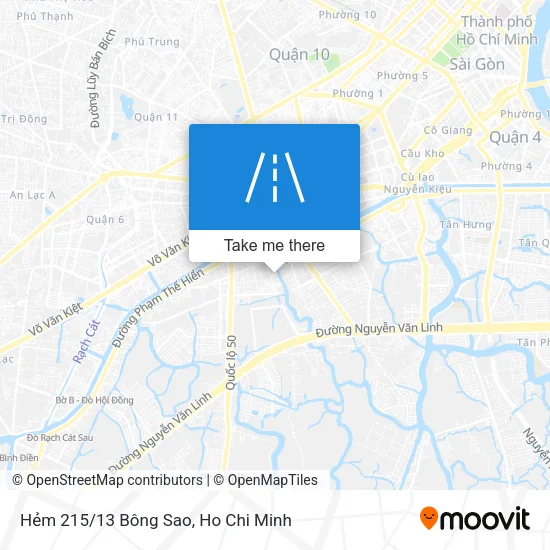 Hẻm 215/13 Bông Sao map