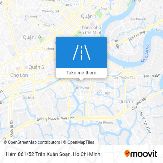 Hẻm 861/52 Trần Xuân Soạn map