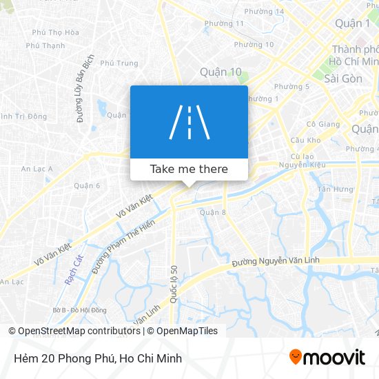 Hẻm 20 Phong Phú map