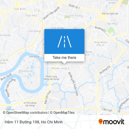 Hẻm 11 Đường 198 map