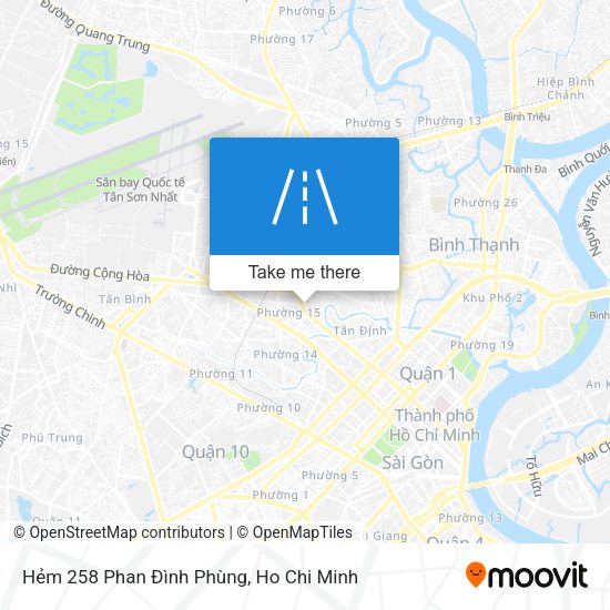 Hẻm 258 Phan Đình Phùng map