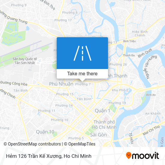 Hẻm 126 Trần Kế Xương map