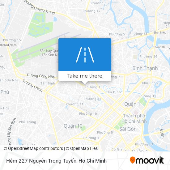 Hẻm 227 Nguyễn Trọng Tuyển map