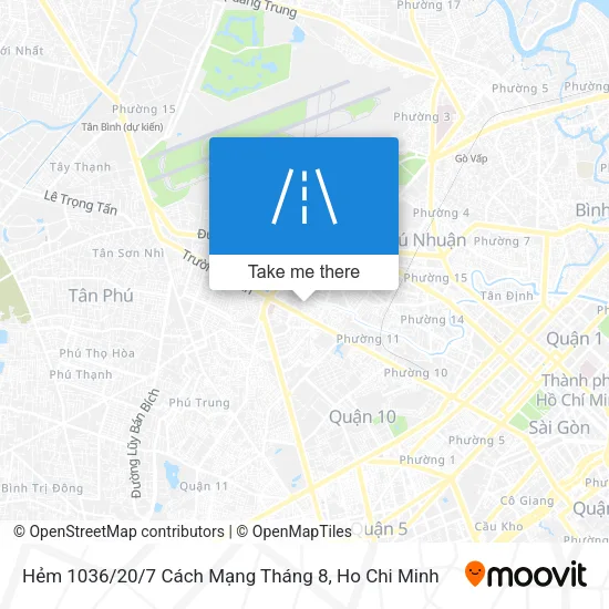 Hẻm 1036 / 20 / 7 Cách Mạng Tháng 8 map