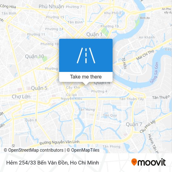 Hẻm 254/33 Bến Vân Đồn map