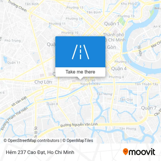 Hẻm 237 Cao Đạt map