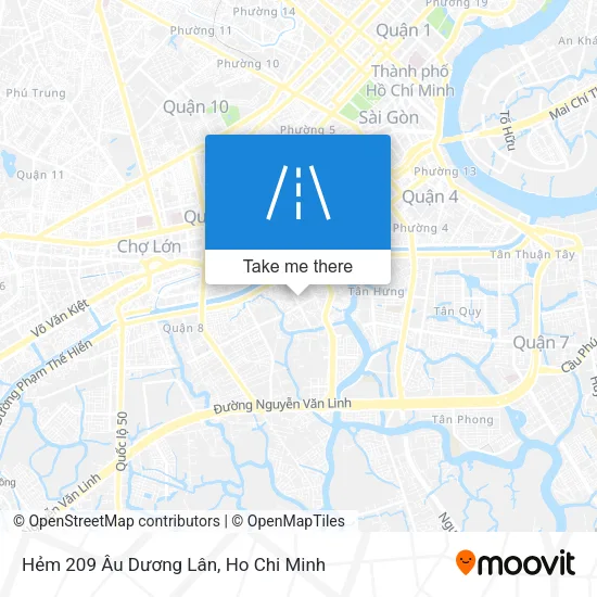 Hẻm 209 Âu Dương Lân map