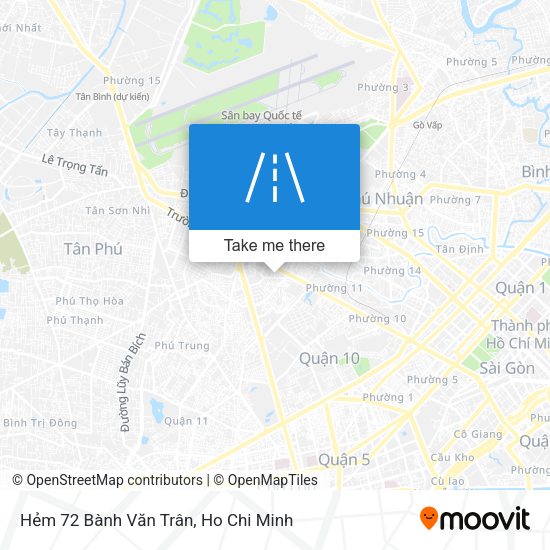 Hẻm 72 Bành Văn Trân map