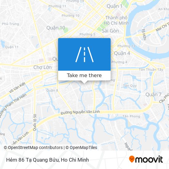 Hẻm 86 Tạ Quang Bửu map