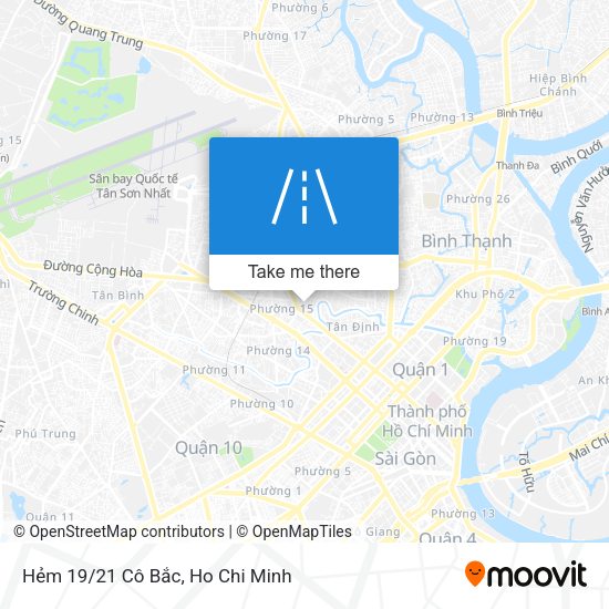 Hẻm 19/21 Cô Bắc map