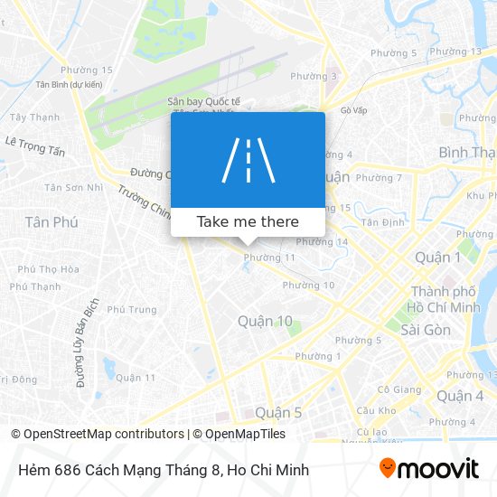 Hẻm 686 Cách Mạng Tháng 8 map