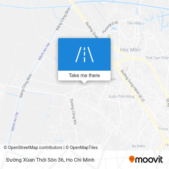 Đường Xùan Thới Sôn 36 map
