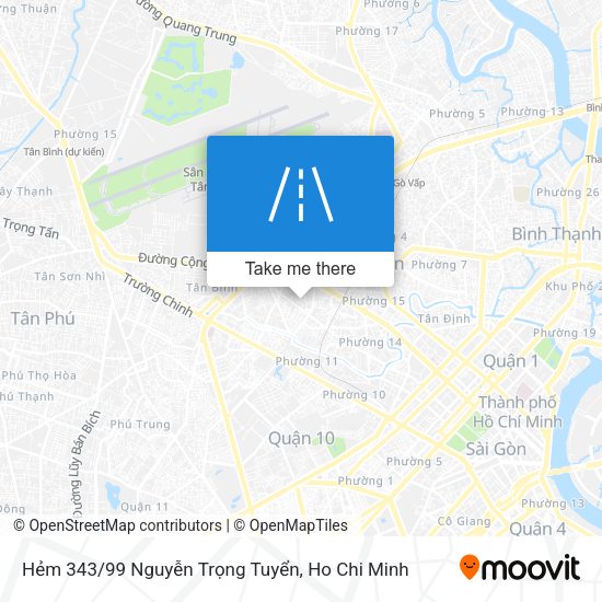 Hẻm 343/99 Nguyễn Trọng Tuyển map