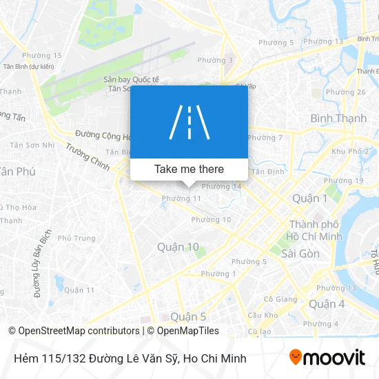 Hẻm 115/132 Đường Lê Văn Sỹ map