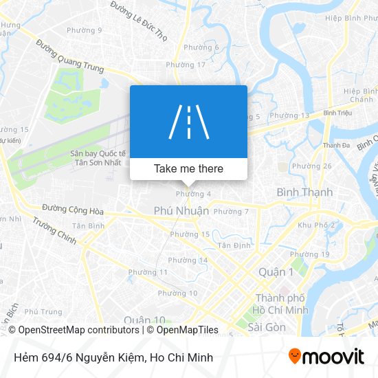 Hẻm 694/6 Nguyễn Kiệm map
