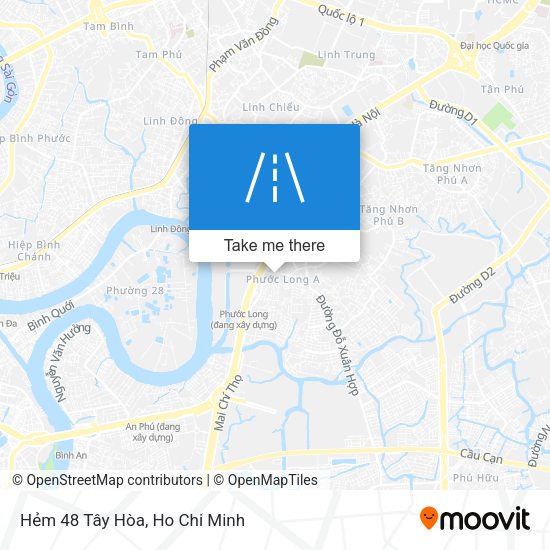 Hẻm 48 Tây Hòa map