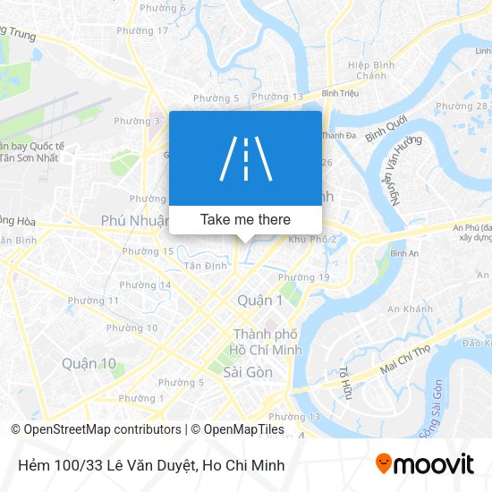 Hẻm 100/33 Lê Văn Duyệt map