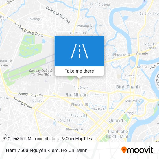 Hẻm 750a Nguyễn Kiệm map