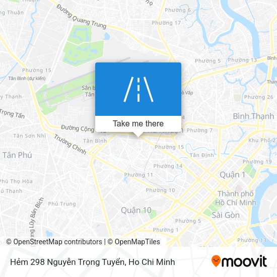 Hẻm 298 Nguyễn Trọng Tuyển map