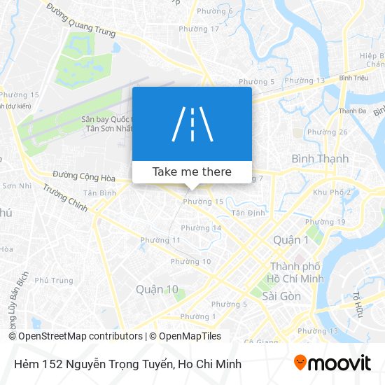 Hẻm 152 Nguyễn Trọng Tuyển map