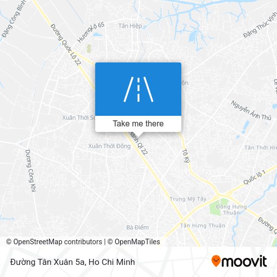 Đường Tân Xuân 5a map