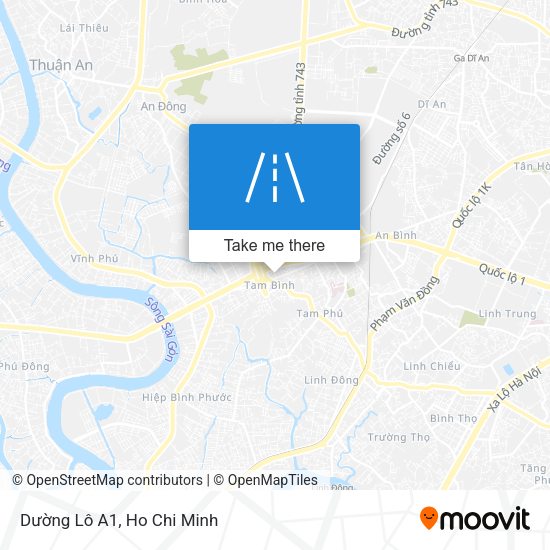 Dường Lô A1 map