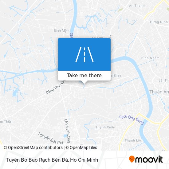 Tuyẽn Bơ Bao Rạch Bén Đá map