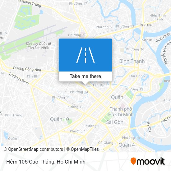 Hẻm 105 Cao Thắng map
