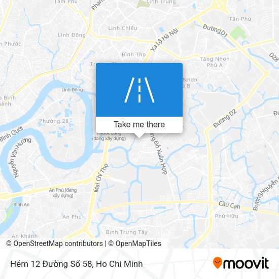 Hẻm 12 Đường Số 58 map