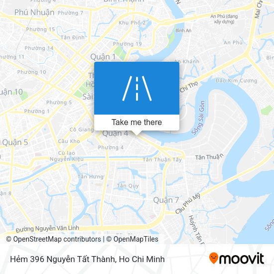 Hẻm 396 Nguyễn Tất Thành map