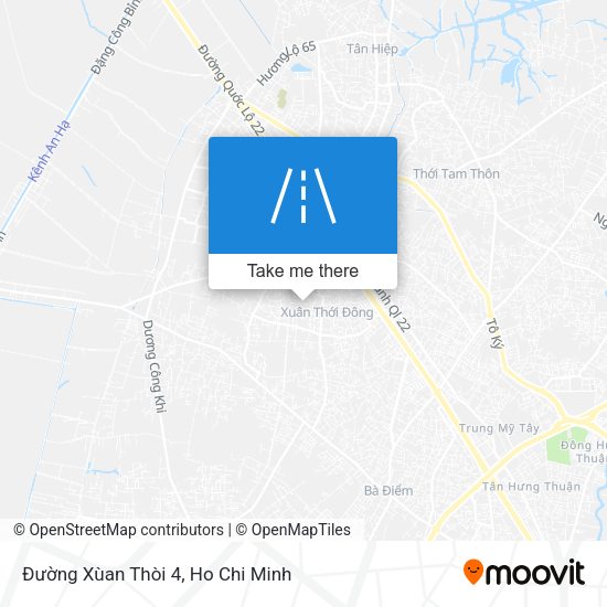 Đường Xùan Thòi 4 map