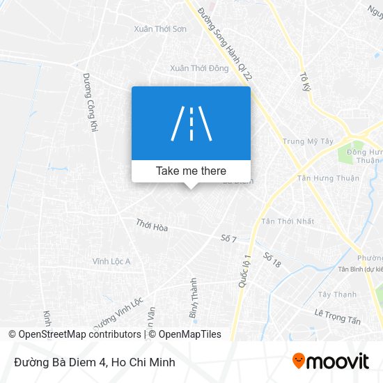 Đường Bà Diem 4 map