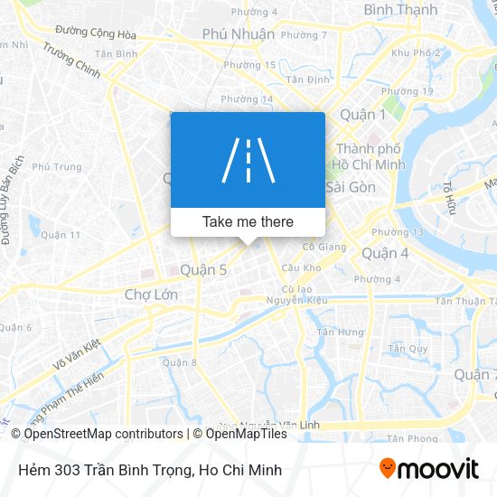 Hẻm 303 Trần Bình Trọng map