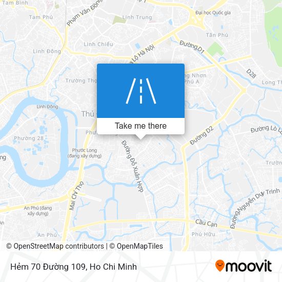 Hẻm 70 Đường 109 map